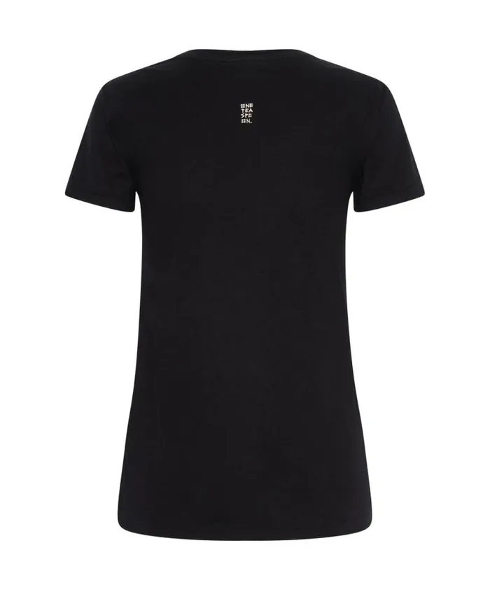 Women BLACK BOWER BIRD ORGANIC FITTED TEE One Teaspoon Tops Women BLACK BOWER BIRD ORGANIC FITTED TEE One Teaspoon Tops