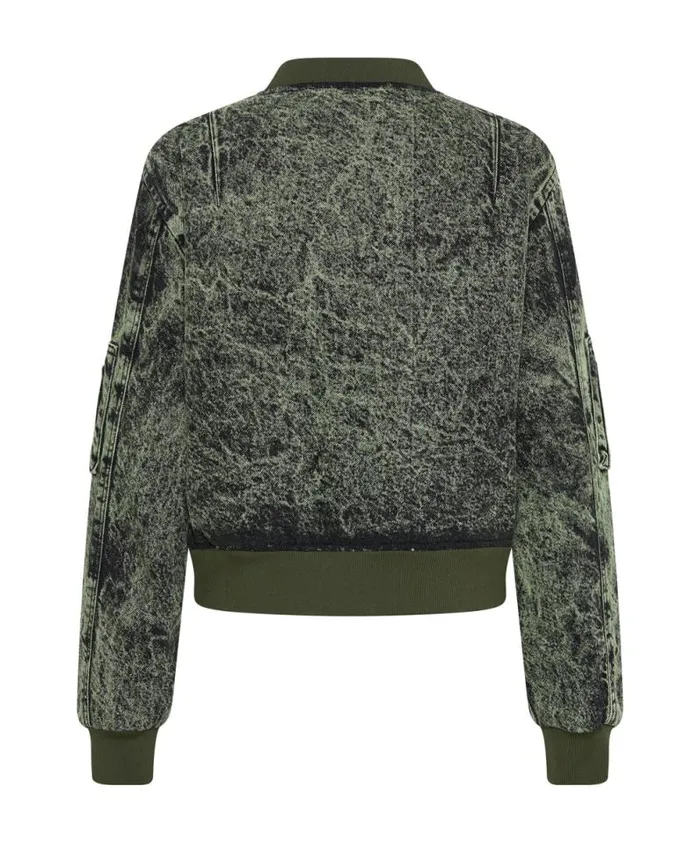 Women BLACK KHAKI DENIM BOMBER JACKET One Teaspoon Jackets Women BLACK KHAKI DENIM BOMBER JACKET One Teaspoon Jackets