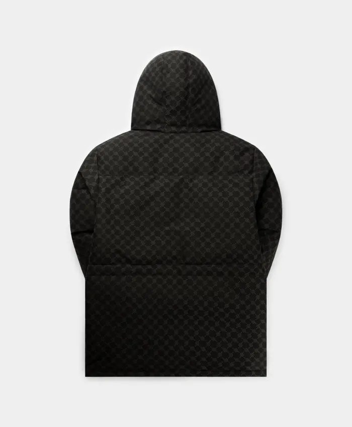 Women Black Oba Cotton Monogram Puffer Daily Paper Jackets Women Black Oba Cotton Monogram Puffer Daily Paper Jackets
