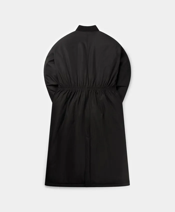 Women Black Oversized Long Bomber Daily Paper Jackets Women Black Oversized Long Bomber Daily Paper Jackets