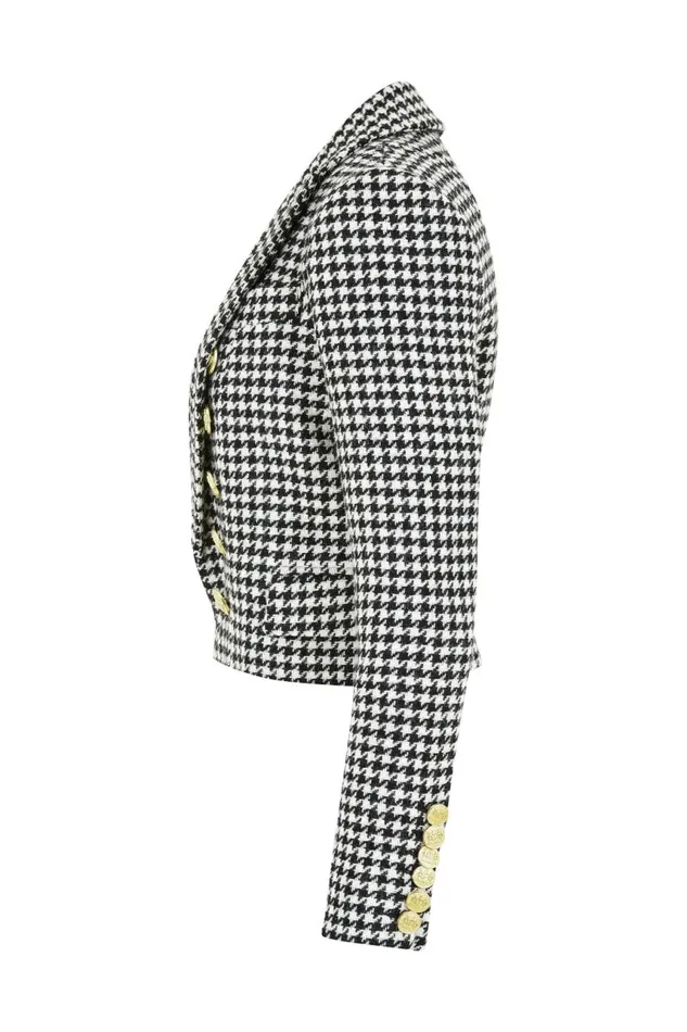 Women Blazers Holland Cooper Brompton Jacket Houndstooth