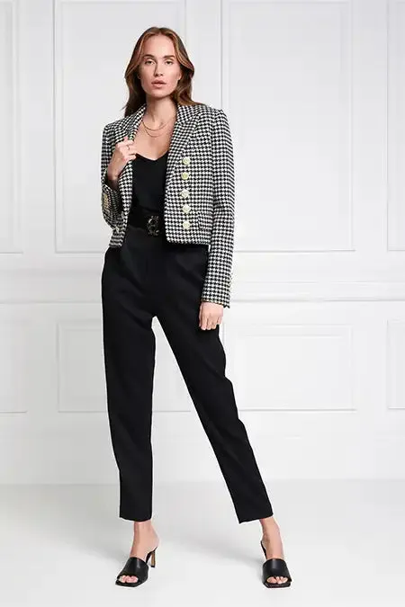 Women Blazers Holland Cooper Brompton Jacket Houndstooth