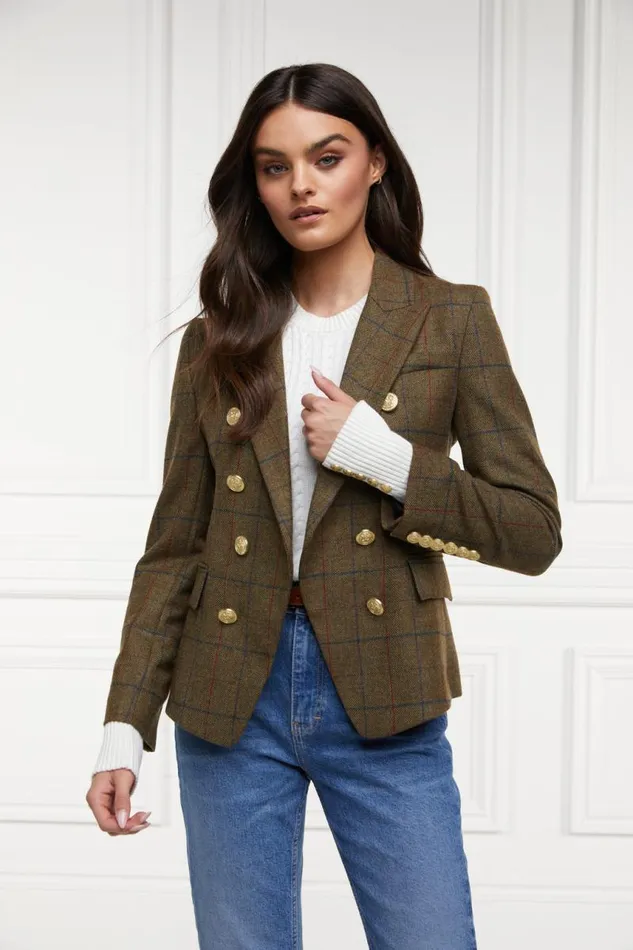 Women Blazers Holland Cooper Knightsbridge Blazer Glen Green