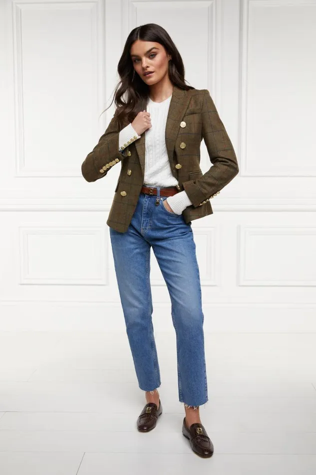 Women Blazers Holland Cooper Knightsbridge Blazer Glen Green