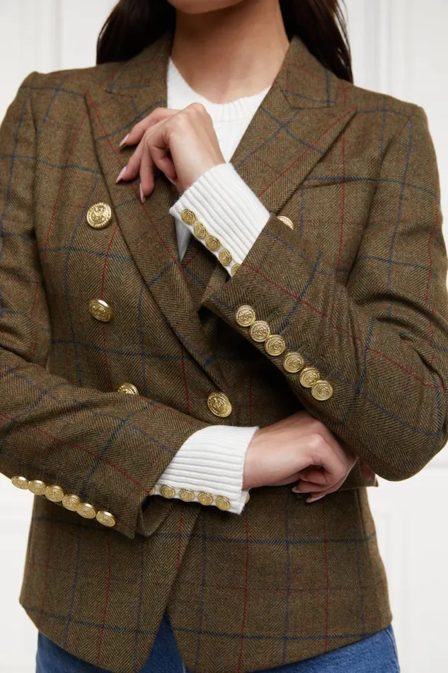 Women Blazers Holland Cooper Knightsbridge Blazer Glen Green