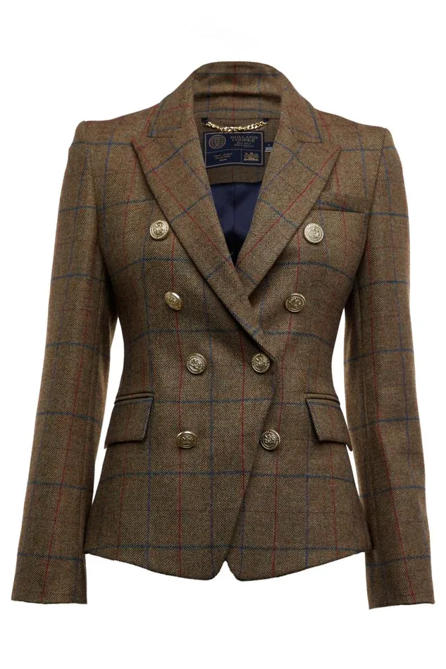Women Blazers Holland Cooper Knightsbridge Blazer Glen Green