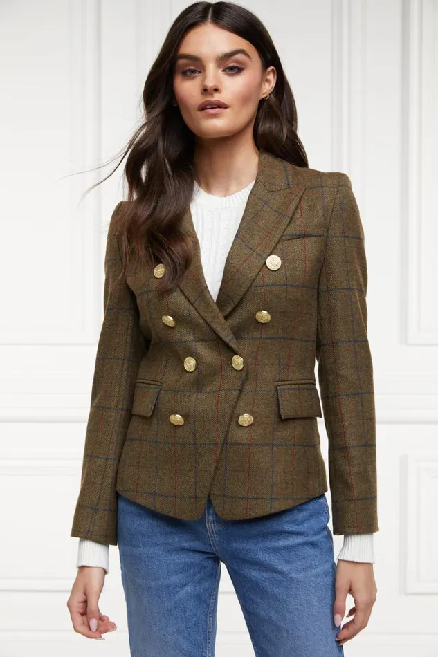 Women Blazers Holland Cooper Knightsbridge Blazer Glen Green