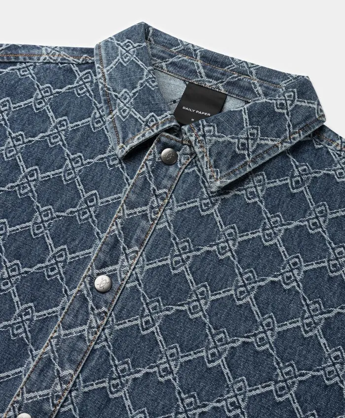 Women Blue Rahul Shield Shirt Daily Paper Shirts Women Blue Rahul Shield Shirt Daily Paper Shirts