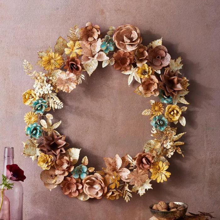 Women Blushing Garden Wreath Sundance Catalog Decor