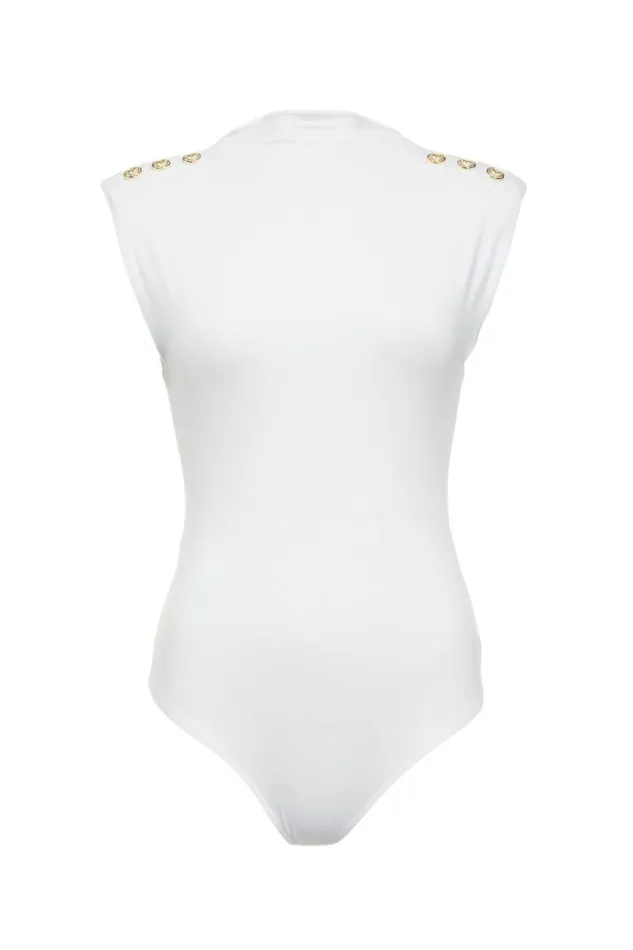 Women Bodysuits Holland Cooper Harper Bodysuit White Women Bodysuits Holland Cooper Harper Bodysuit White