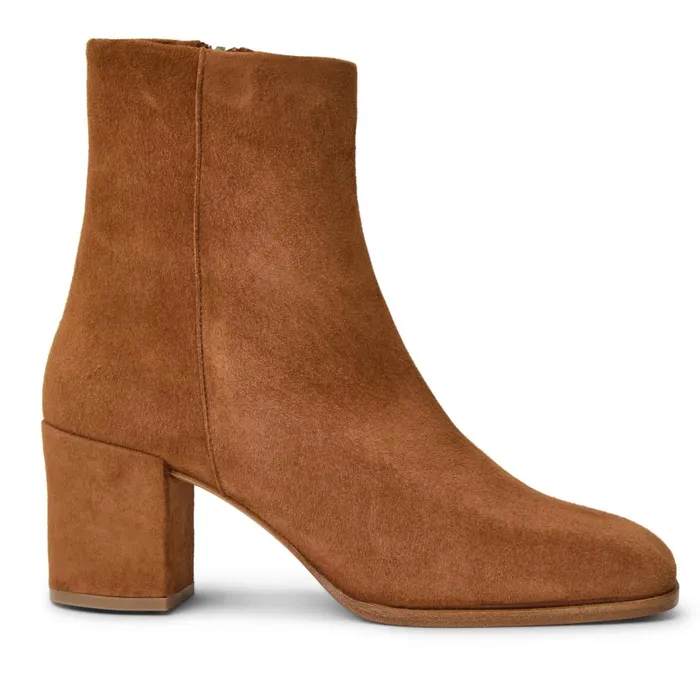 Women Boots Bruno Magli Fenice Side Zip Boot Cognac Suede