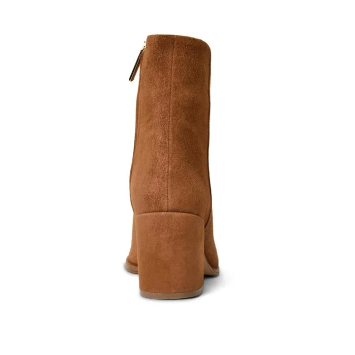 Women Boots Bruno Magli Fenice Side Zip Boot Cognac Suede