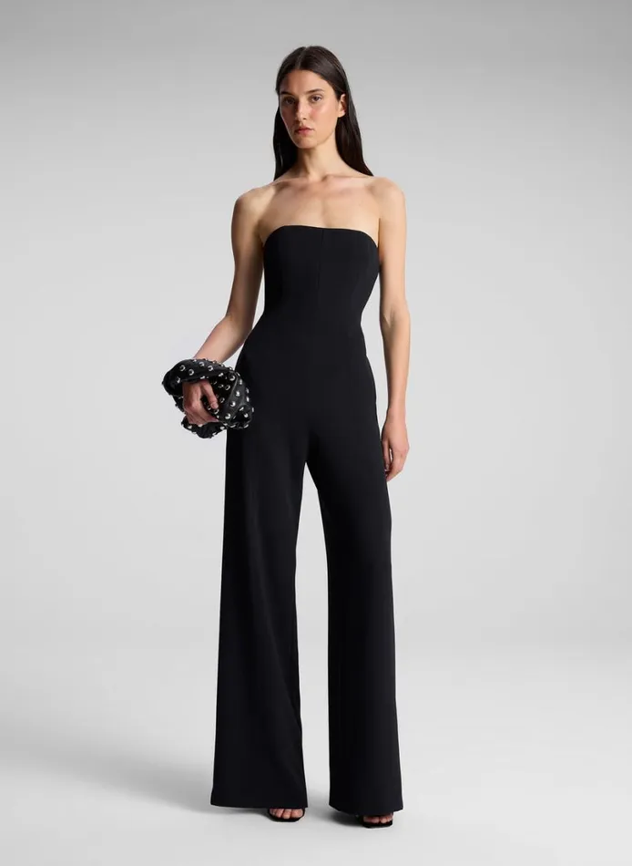 Women Bottoms ALC Eden Strapless Jumpsuit Black