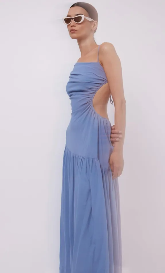 Women CALYPSO ASYM MAXI DRESS 8211 MERIDIAN BLUE Bec Bridge Maxi Dresses