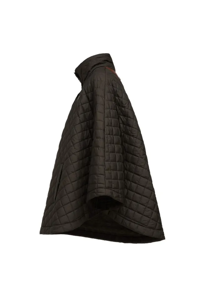 Women Capes Holland Cooper Brooke Quilted Cape Dark Olive