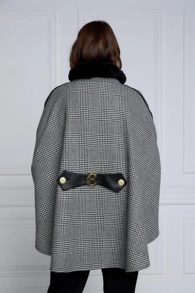 Women Capes Holland Cooper Chiltern Cape Prince Of Wales Mono