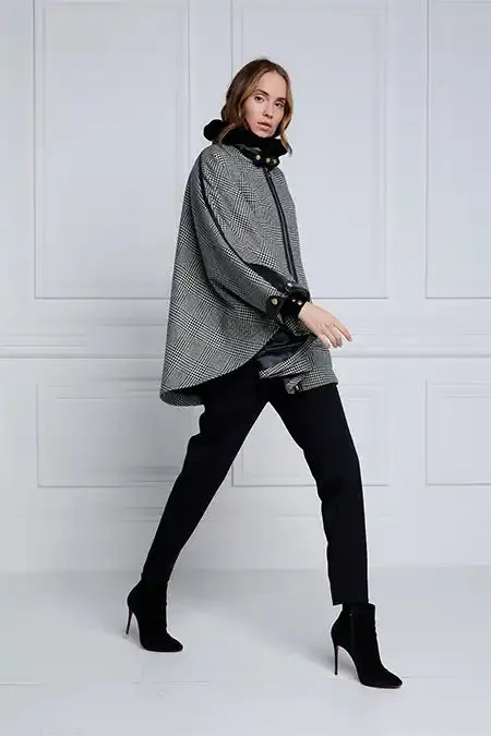 Women Capes Holland Cooper Chiltern Cape Prince Of Wales Mono