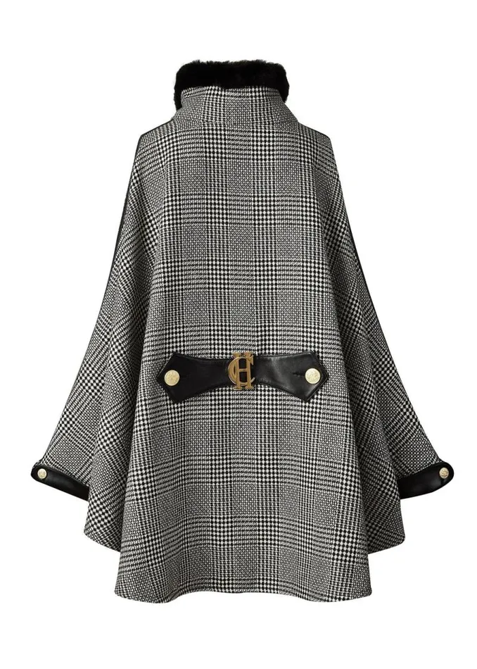 Women Capes Holland Cooper Chiltern Cape Prince Of Wales Mono