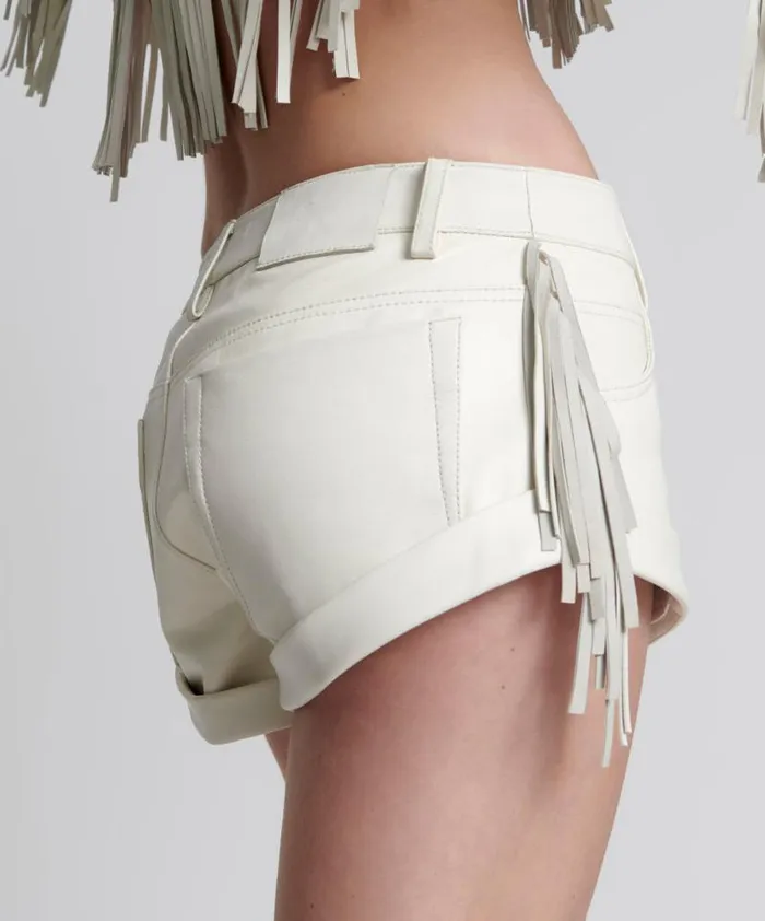 Women CHAOS WALKING FRINGED LEATHER BANDIT SHORTS One Teaspoon Bottoms Women CHAOS WALKING FRINGED LEATHER BANDIT SHORTS One Teaspoon Bottoms