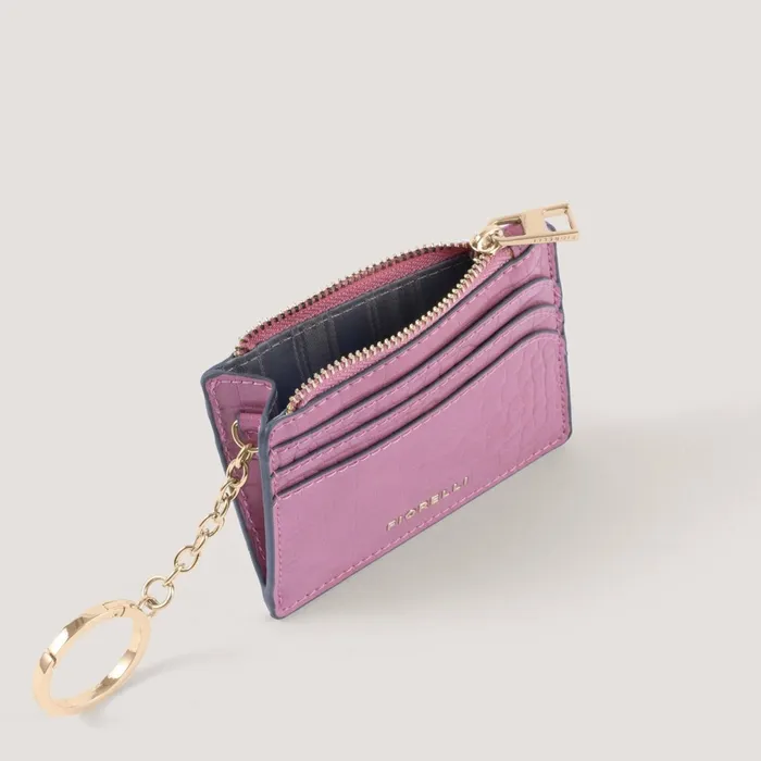 Women Ciara Coin Purse Pink Croc Fiorelli Cardholders