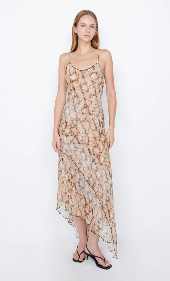 Women CIEL ASYM DRESS 8211 GEO SHIBORI Bec Bridge Maxi Dresses