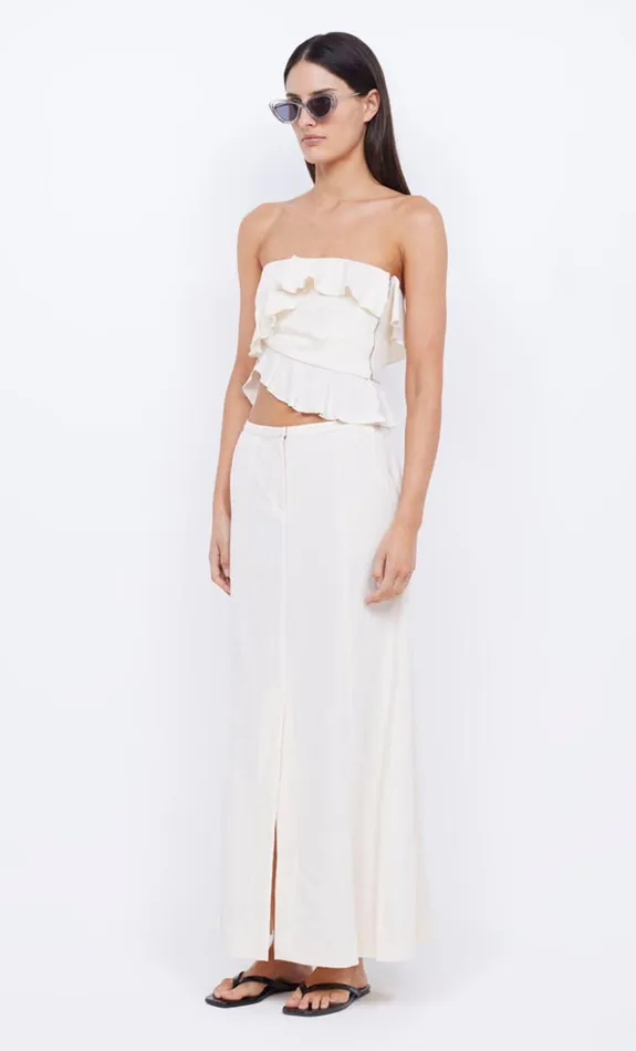 Women COASTLINER STRAPLESS TOP 8211 CREAM Bec Bridge Cropped