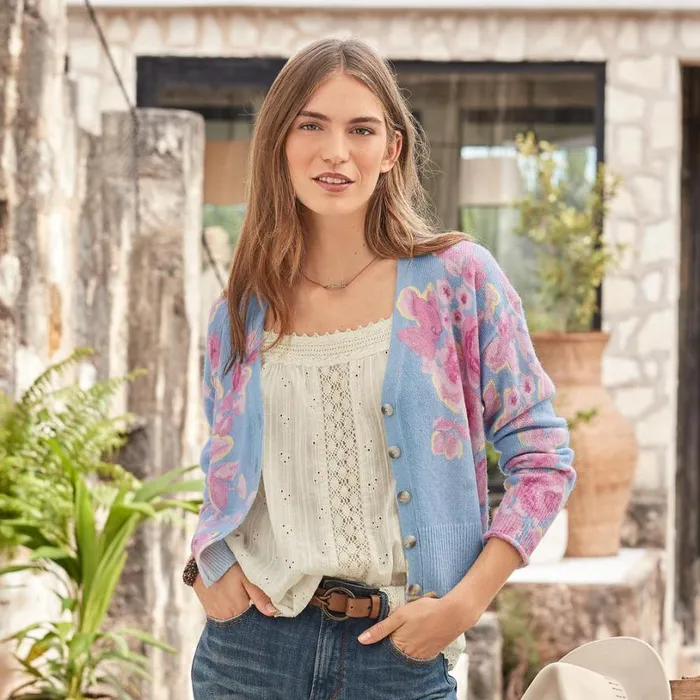 Women Dahlia Bloom Cardigan Petite Lemonade Sundance Catalog Sweaters Women Dahlia Bloom Cardigan Petite Lemonade Sundance Catalog Sweaters