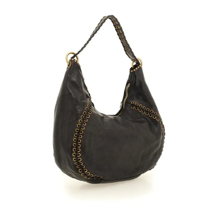 Women Dalia Black Campomaggi ShoppersTote Bags Women Dalia Black Campomaggi ShoppersTote Bags