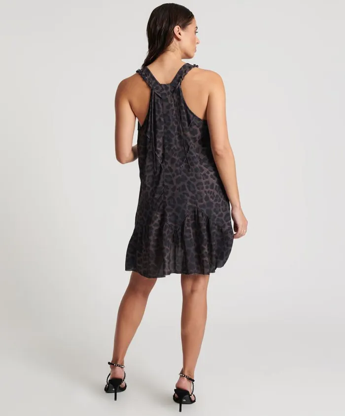 Women DARK LEOPARD TIERED DRESS One Teaspoon Mini Dresses Women DARK LEOPARD TIERED DRESS One Teaspoon Mini Dresses