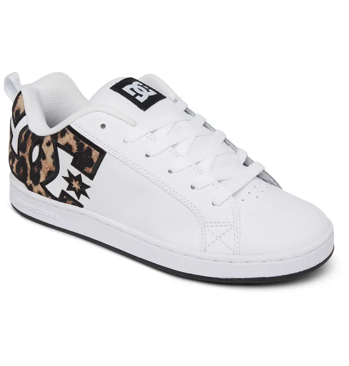 Women DC Shoes Court Graffik Shoes leopard print Sneakers