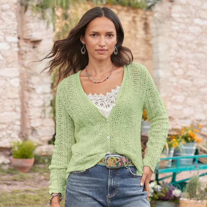 Women Della Ruffle Cardigan Coral Sundance Catalog Sweaters Women Della Ruffle Cardigan Coral Sundance Catalog Sweaters
