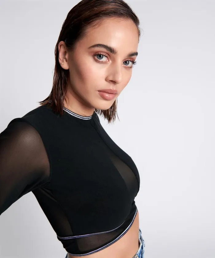 Women DOMINATOR MESH LONGSLEEVE TOP One Teaspoon Tops Women DOMINATOR MESH LONGSLEEVE TOP One Teaspoon Tops