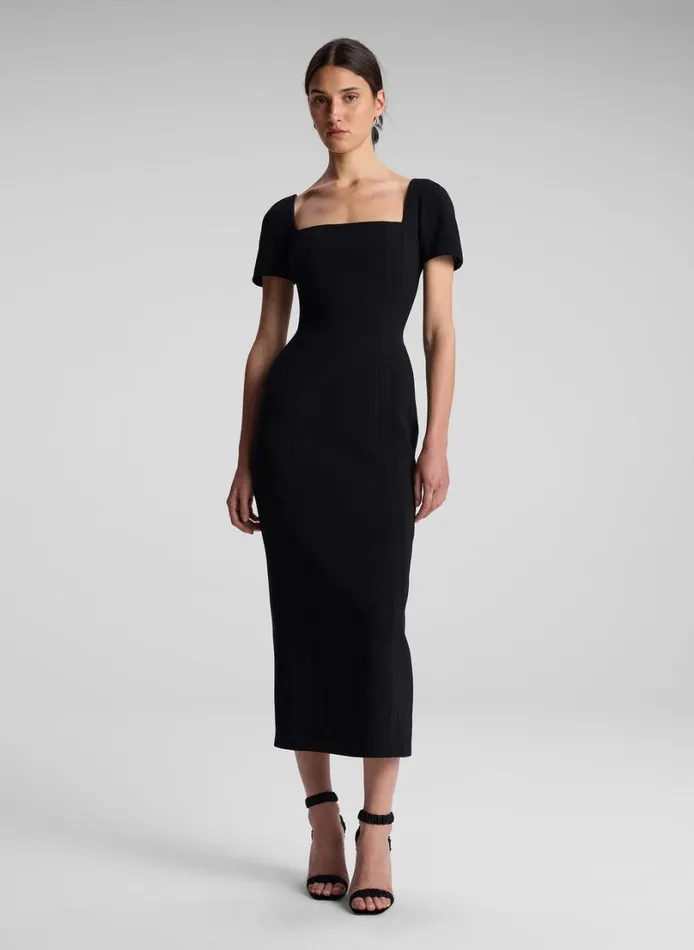Women Dresses ALC Elvie Midi Dress Black