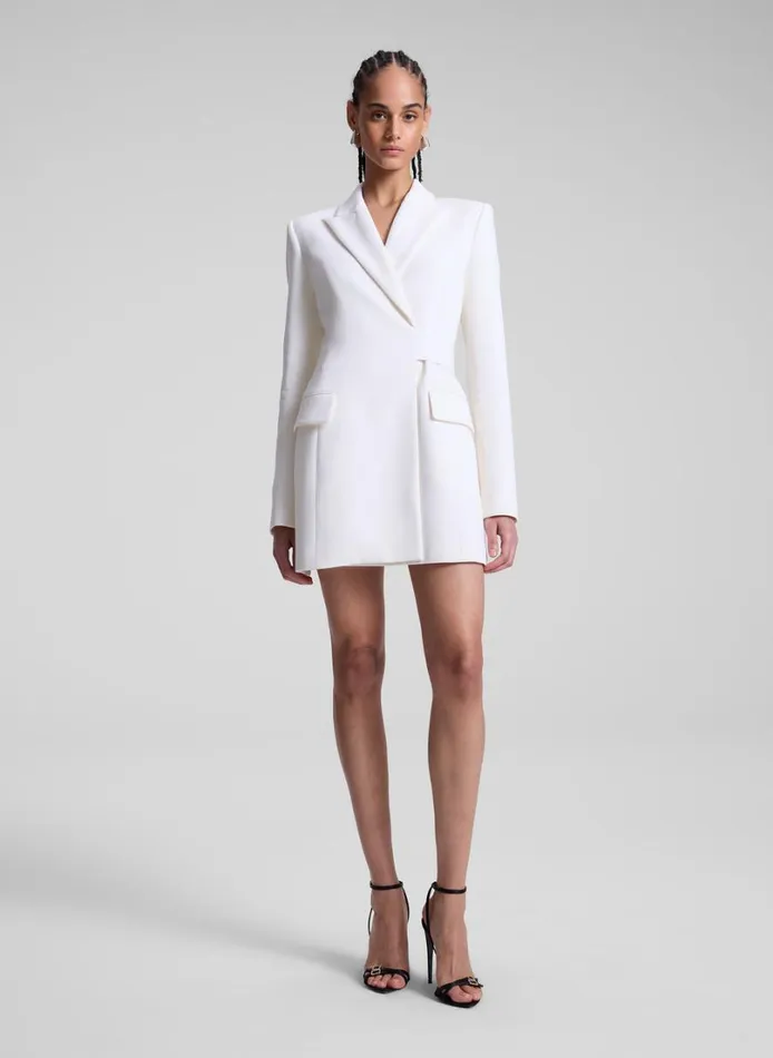 Women Dresses ALC Mara Open Back Blazer Dress Pearl