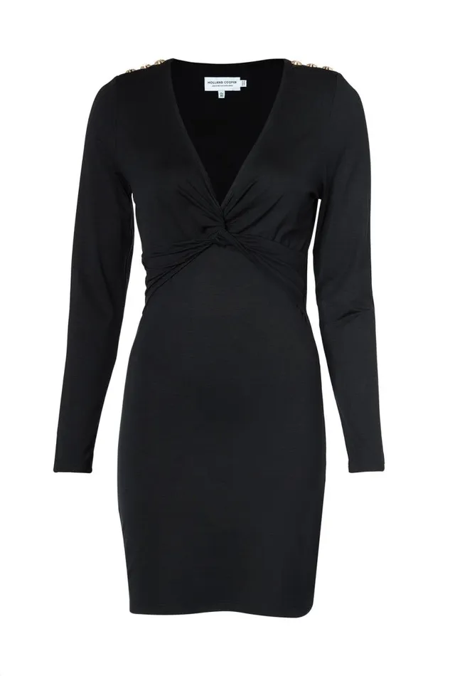 Women Dresses Holland Cooper Hollie Mini Dress Black Women Dresses Holland Cooper Hollie Mini Dress Black