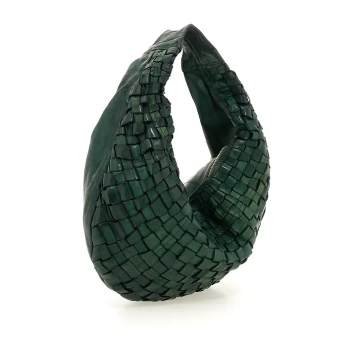 Women Edera Green Campomaggi ShoulderHobo Bag Women Edera Green Campomaggi ShoulderHobo Bag