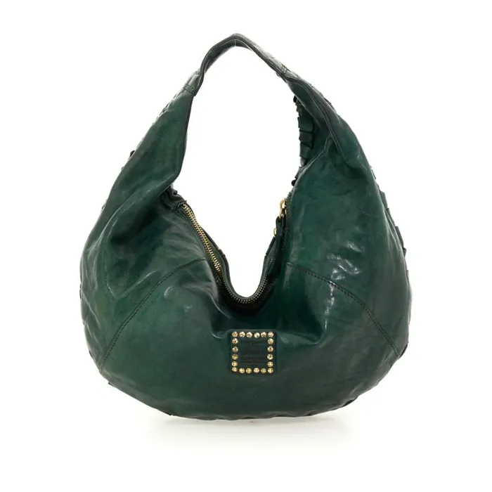 Women Edera Green Campomaggi ShoulderHobo Bag Women Edera Green Campomaggi ShoulderHobo Bag