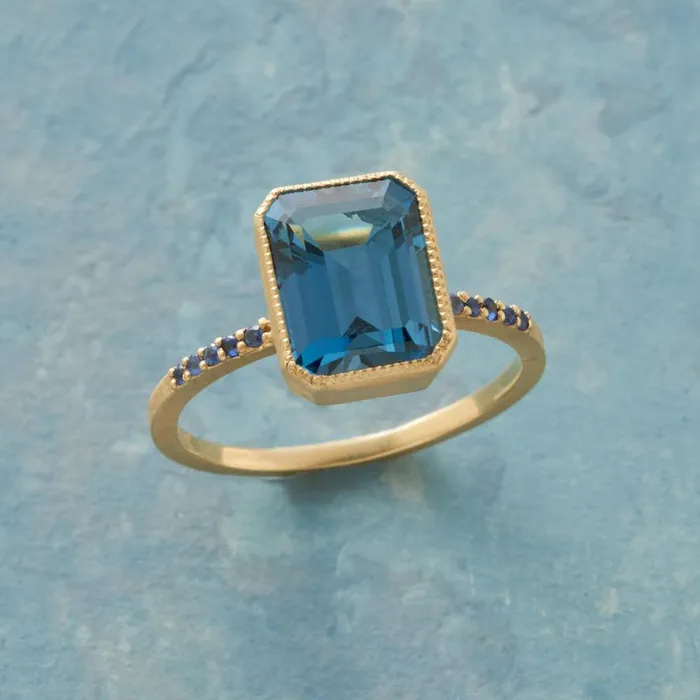 Women Elegance In Blue Ring Sundance Catalog Rings
