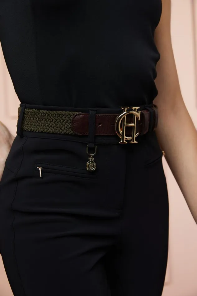 WomenEquestrian Belts Holland Cooper HC Heritage Belt Forest Green WomenEquestrian Belts Holland Cooper HC Heritage Belt Forest Green