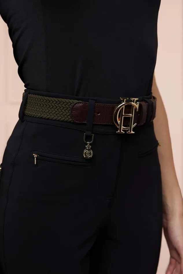 WomenEquestrian Belts Holland Cooper HC Heritage Belt Forest Green WomenEquestrian Belts Holland Cooper HC Heritage Belt Forest Green