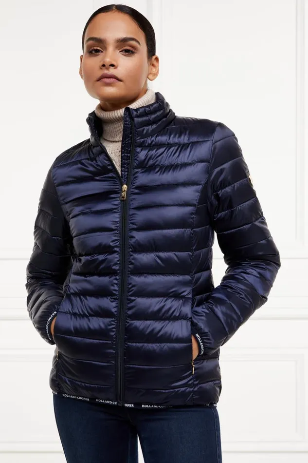 WomenEquestrian Jackets Holland Cooper Hawling Packable Jacket Ink Navy
