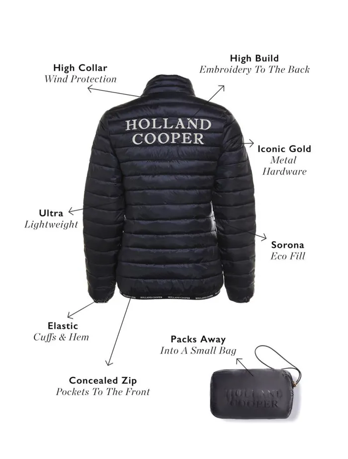 WomenEquestrian Jackets Holland Cooper Hawling Packable Jacket Ink Navy WomenEquestrian Jackets Holland Cooper Hawling Packable Jacket Ink Navy