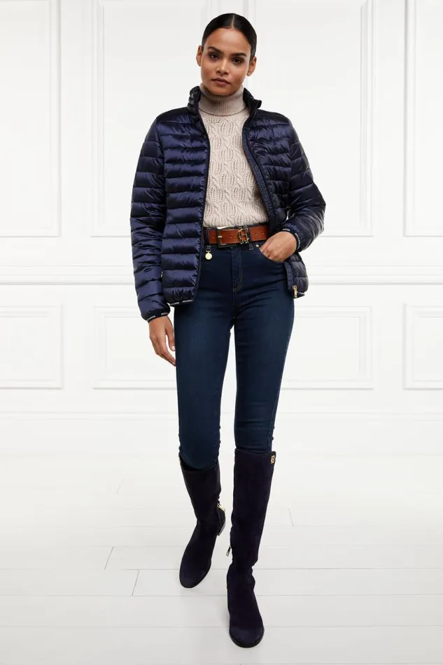 WomenEquestrian Jackets Holland Cooper Hawling Packable Jacket Ink Navy WomenEquestrian Jackets Holland Cooper Hawling Packable Jacket Ink Navy