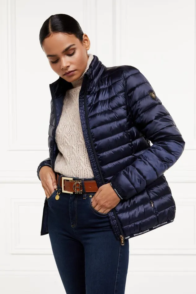 WomenEquestrian Jackets Holland Cooper Hawling Packable Jacket Ink Navy WomenEquestrian Jackets Holland Cooper Hawling Packable Jacket Ink Navy