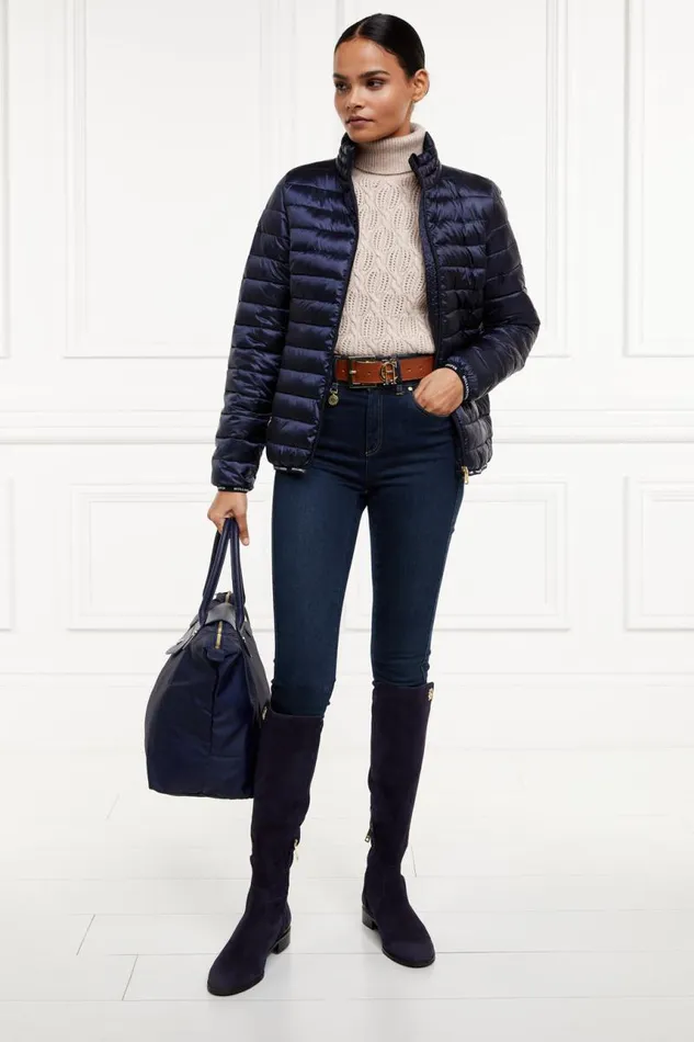 WomenEquestrian Jackets Holland Cooper Hawling Packable Jacket Ink Navy WomenEquestrian Jackets Holland Cooper Hawling Packable Jacket Ink Navy