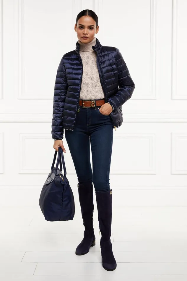 WomenEquestrian Jackets Holland Cooper Hawling Packable Jacket Ink Navy WomenEquestrian Jackets Holland Cooper Hawling Packable Jacket Ink Navy