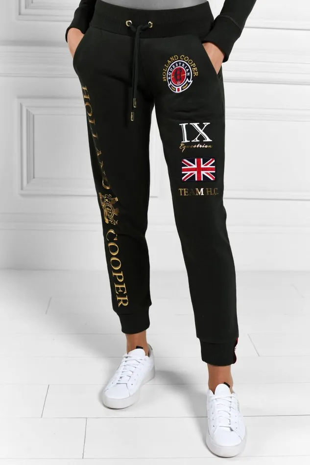 WomenEquestrian Joggers Holland Cooper Team Jogger Racing Green WomenEquestrian Joggers Holland Cooper Team Jogger Racing Green
