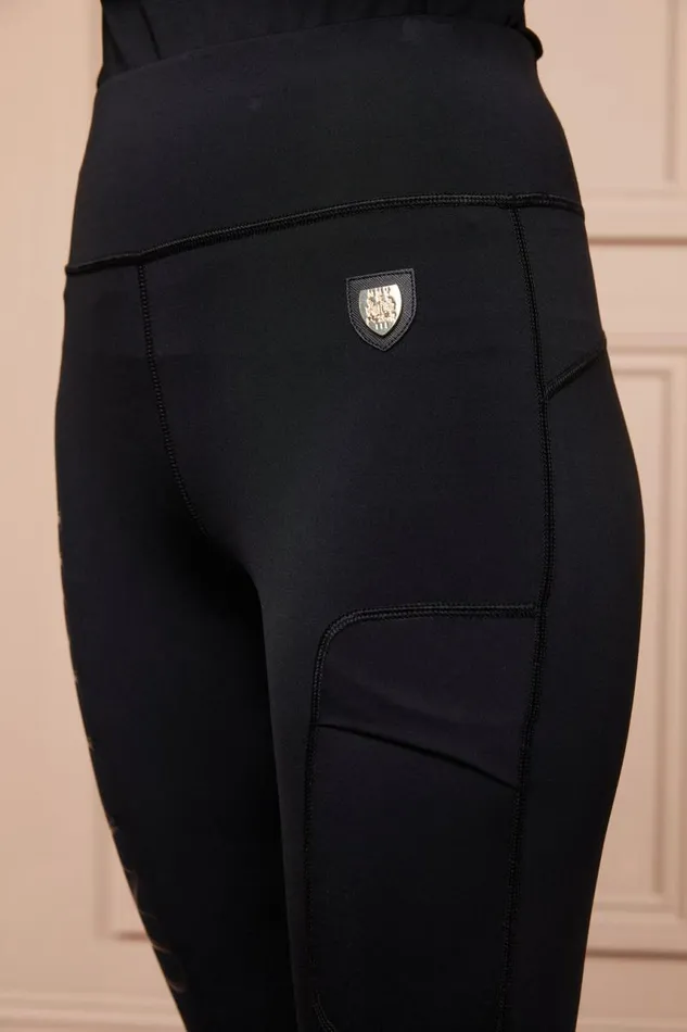 WomenEquestrian Leggings Holland Cooper Elite Legging Black WomenEquestrian Leggings Holland Cooper Elite Legging Black