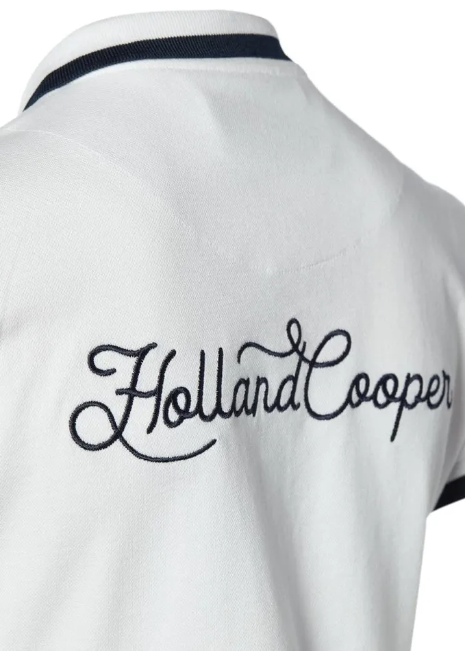 WomenEquestrian Polo Shirts Holland Cooper Classic Polo Shirt White WomenEquestrian Polo Shirts Holland Cooper Classic Polo Shirt White