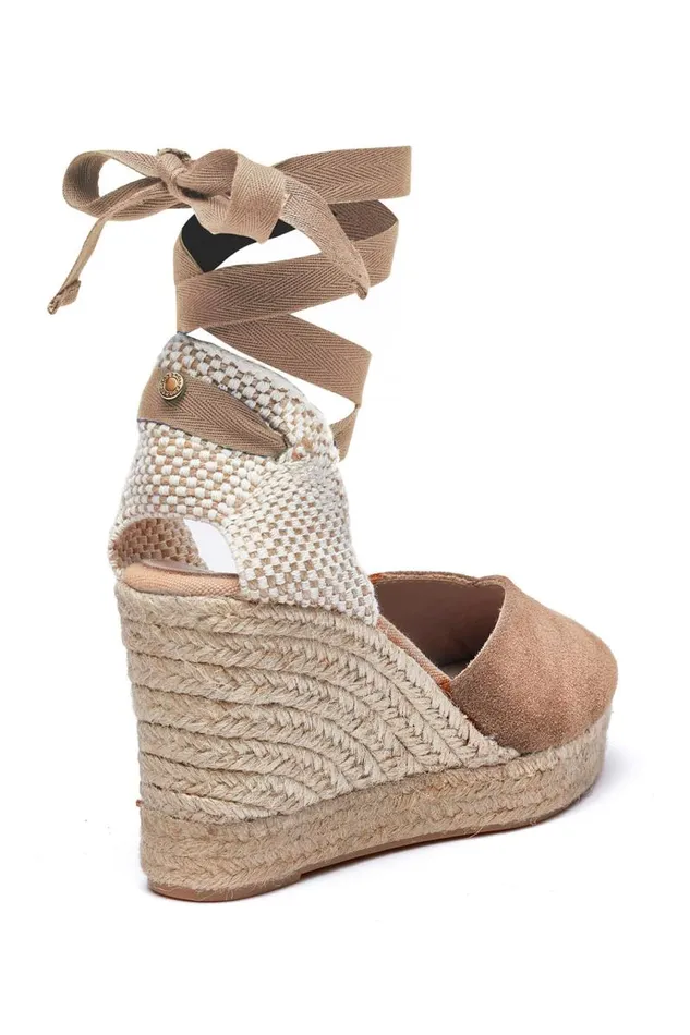 Women Espadrilles Holland Cooper Seville Wedge Sandal Taupe Women Espadrilles Holland Cooper Seville Wedge Sandal Taupe